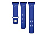 Gametime Buffalo Bills Blue Debossed Silicone Apple Watch Band (42/44mm M/L). Watch not included.