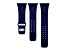 Gametime Dallas Cowboys Navy Debossed Silicone Apple Watch Band (42/44mm M/L). Watch not included.