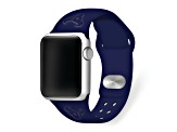 Gametime Houston Texans Navy Debossed Silicone Apple Watch Band (42/44mm M/L). Watch not included.