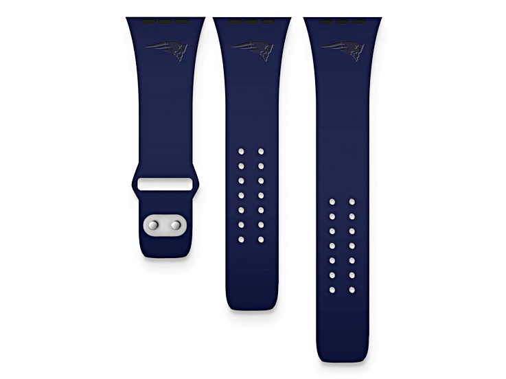 Dallas Cowboys Debossed Silicone Watch Band (22mm) Navy Blue