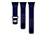 Gametime New York Giants Navy Debossed Silicone Apple Watch Band (42/44mm M/L). Watch not included.