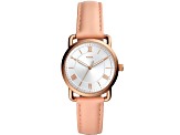 Fossil Women's Copeland Pink Leather Strap Watch