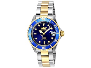 Invicta Pro Diver 40mm Blue Dial Two-tone Stainless Steel Automatic Watch