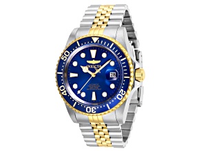 Invicta Pro Diver 42mm Blue  Dial Stainless Steel Band Automatic Watch