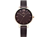 Obaku Women's Walnut Brown Dial, Brown Stainless Steel Watch