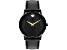 Movado Women's Museum Classic Black Dial, Black Leather Strap Watch