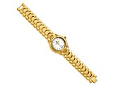 Mens Charles Hubert Gold-finish White Dial Watch