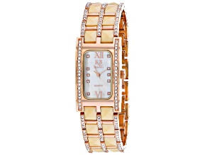 Roberto Bianci Women's Pietra Mother-Of-Pearl Rose Stainless Steel Watch