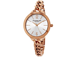 Stuhrling Women's Classic Mother-Of-Pearl Dial Rose Stainless Steel Watch