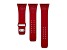 Gametime Carolina Hurricanes Debossed Silicone Apple Watch Band (38/40mm M/L). Watch not included.