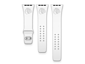 Gametime Chicago Blackhawks Debossed Silicone Apple Watch Band (38/40mm M/L). Watch not included.