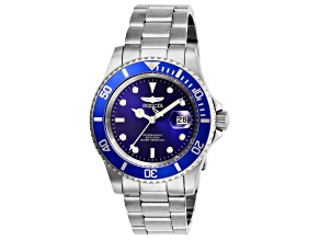 Invicta Pro Diver 40mm Blue Dial and Bezel Stainless Steel Quartz Watch