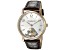 Stuhrling Men's Legacy White Dial, Brown Leather Strap Watch