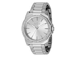 Invicta Speedway 42mm White Dial Stainless Steel Band Quartz Watch