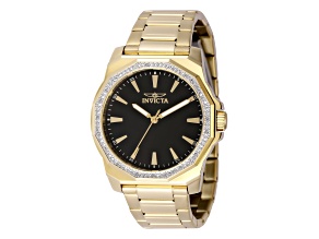 Invicta Speedway 42mm Black Dial Stainless Steel Band Quartz Watch