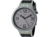 Swatch Men's Big Bold Gray Dial, Gray Rubber Strap Watch