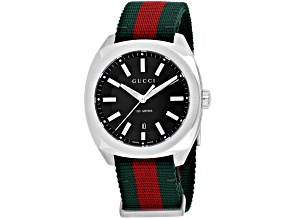 Gucci Men's GG2570 Two-tone Nylon Strap Watch
