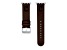 Gametime MLB Cleveland Guardians Brown Leather Apple Watch Band (42/44mm S/M). Watch not included.