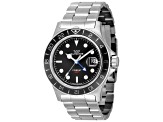 Glycine Men's Combat Sub GMT 42mm Quartz Black Dial Black Bezel Watch