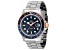 Glycine Men's Combat Sub GMT 42mm Quartz Stainless Steel Blue Dial Bi-Color Bezel Watch