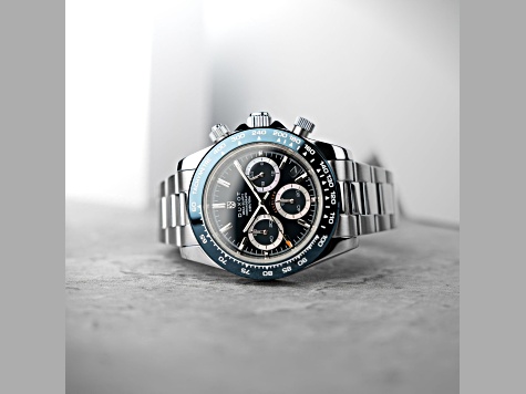 Duxot Accelero Blue Dial Blue Bezel White Stainless Steel Band