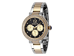 Invicta Bolt 37mm Black Dial Two-tone Bracelet Quartz Watch