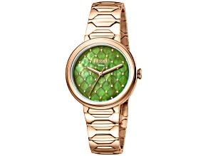 Ferre Milano Women's Classic Green Dial Rose Stainless Steel Watch