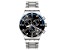 Swatch Men's The May Black Dial, Blue Bezel, Stainless Steel Watch