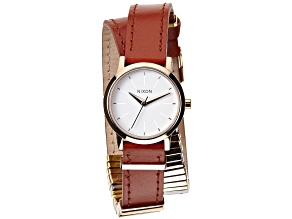 Nixon Women's Classic Kenzi Wrap Brown Leather Watch