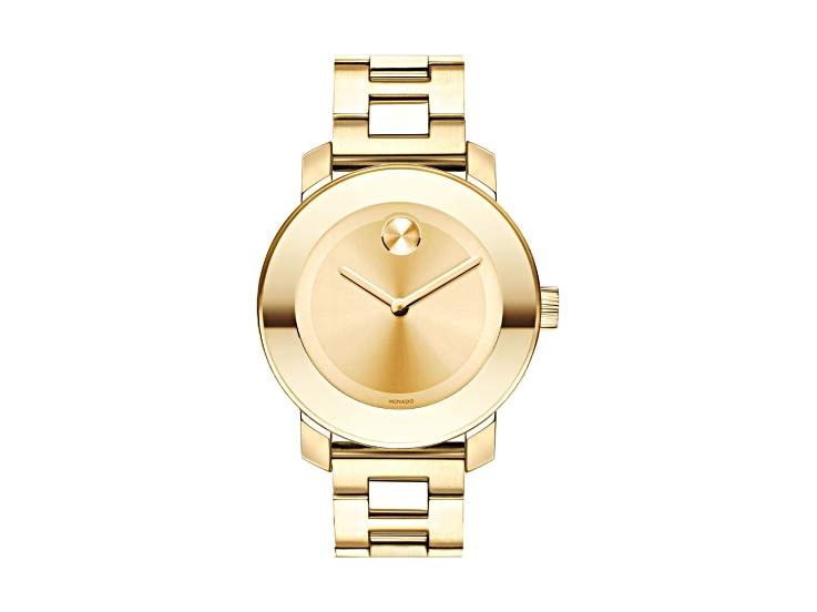 Movado Women's Gold Tone Stainless Steel Band Trend Watch