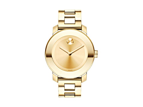 Movado Women's Gold Tone Stainless Steel Band Trend Watch