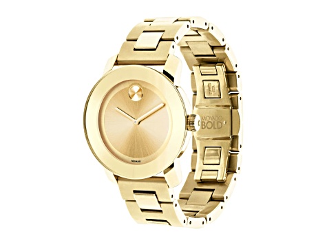 Movado Women's Gold Tone Stainless Steel Band Trend Watch