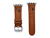 Gametime Arizona Cardinals Leather Band fits Apple Watch (42/44mm S/M Tan). Watch not included.