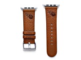 Gametime Tennessee Titans Leather Band fits Apple Watch (42/44mm S/M Tan). Watch not included.