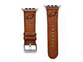 Gametime Philadelphia Eagles Leather Band fits Apple Watch (42/44mm S/M Tan). Watch not included.