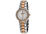Mathey Tissot Women's Classic White Dial, Two tone Stainless Steel Watch