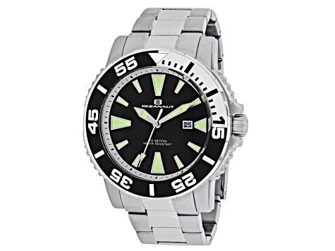 Oceanaut Men's Marletta Black Dial, Stainless Steel Watch