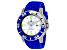 Oceanaut Men's Marletta White Dial, Blue Silicone Watch