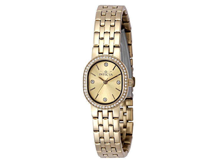 Invicta Angel 20mm Yellow Dial Yellow Stainless Steel Bracelet Quartz Watch