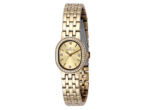 Invicta Angel 20mm Yellow Dial Yellow Stainless Steel Bracelet Quartz Watch