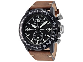 Glam Rock Men's Racetrack Action Tachymeter 46mm Quartz Watch