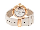Mido Women's Baroncelli II 33mm Automatic Watch, Beige Leather Strap