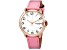 Coach Women's Arden White Dial, Pink Leather Strap Watch