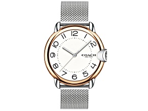 Coach Women's Arden White Dial, Stainless Steel Watch