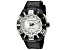 Technomarine Men's Reef White Dial, Black Bezel, Black Rubber Strap Watch