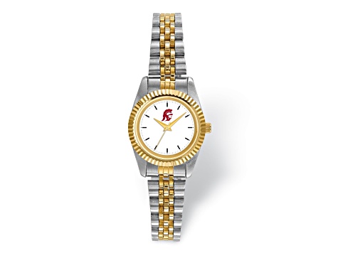 LogoArt University of Southern California Pro Two-tone Ladies Watch