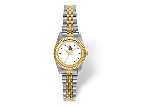 LogoArt University of Kansas Pro Two-tone Ladies Watch