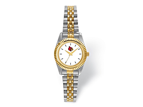 LogoArt University of Louisville Pro Two-tone Ladies Watch