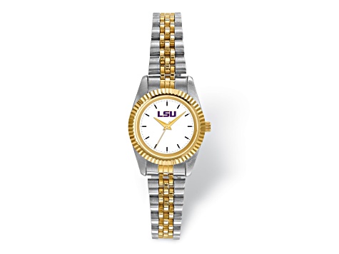LogoArt Louisiana State University Pro Two-tone Ladies Watch