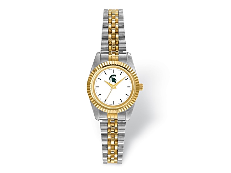 LogoArt Michigan State University Pro Two-tone Ladies Watch